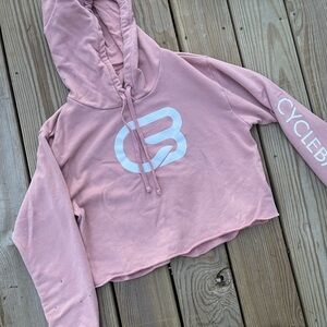 CycleBar cropped hoodie